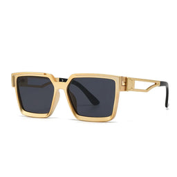 Vintage Fashion Gold Square Sunglasses Luxury Brand Classic Design