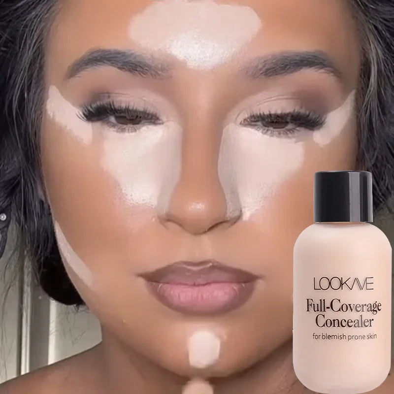 Full Coverage Liquid Concealer Cream 12ml Invisible Cream and Waterproof Face Foundation