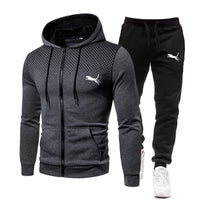 Hooded zip-up jacket + sweatpants