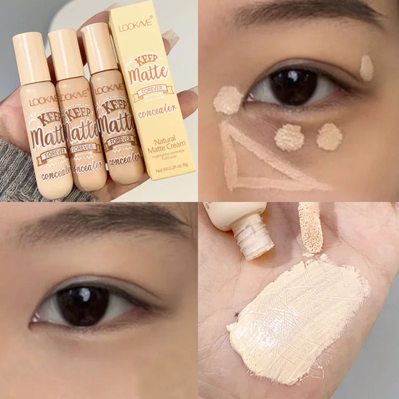 Waterproof Matte Liquid Concealer Cream Moisturizing Makeup Cover Acne Dark Circles Foundation Contouring Face Contouring