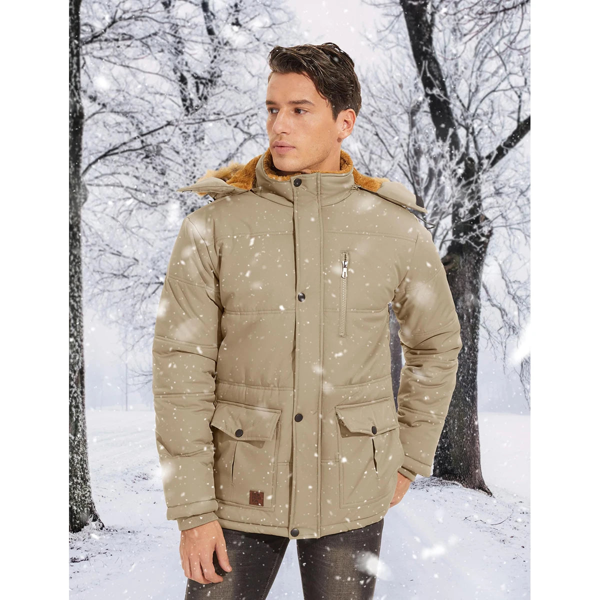 TACVASEN Fleece Lined Parka Jacket