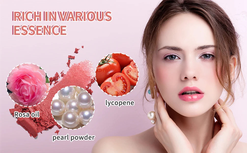 ILISYA Face Blusher Powder Cheek Rouge Nourishing Nude Makeup Brightening Complexion Repair Cosmetics Maquiagem