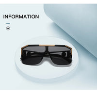 New large frame lion head one-piece sunglasses