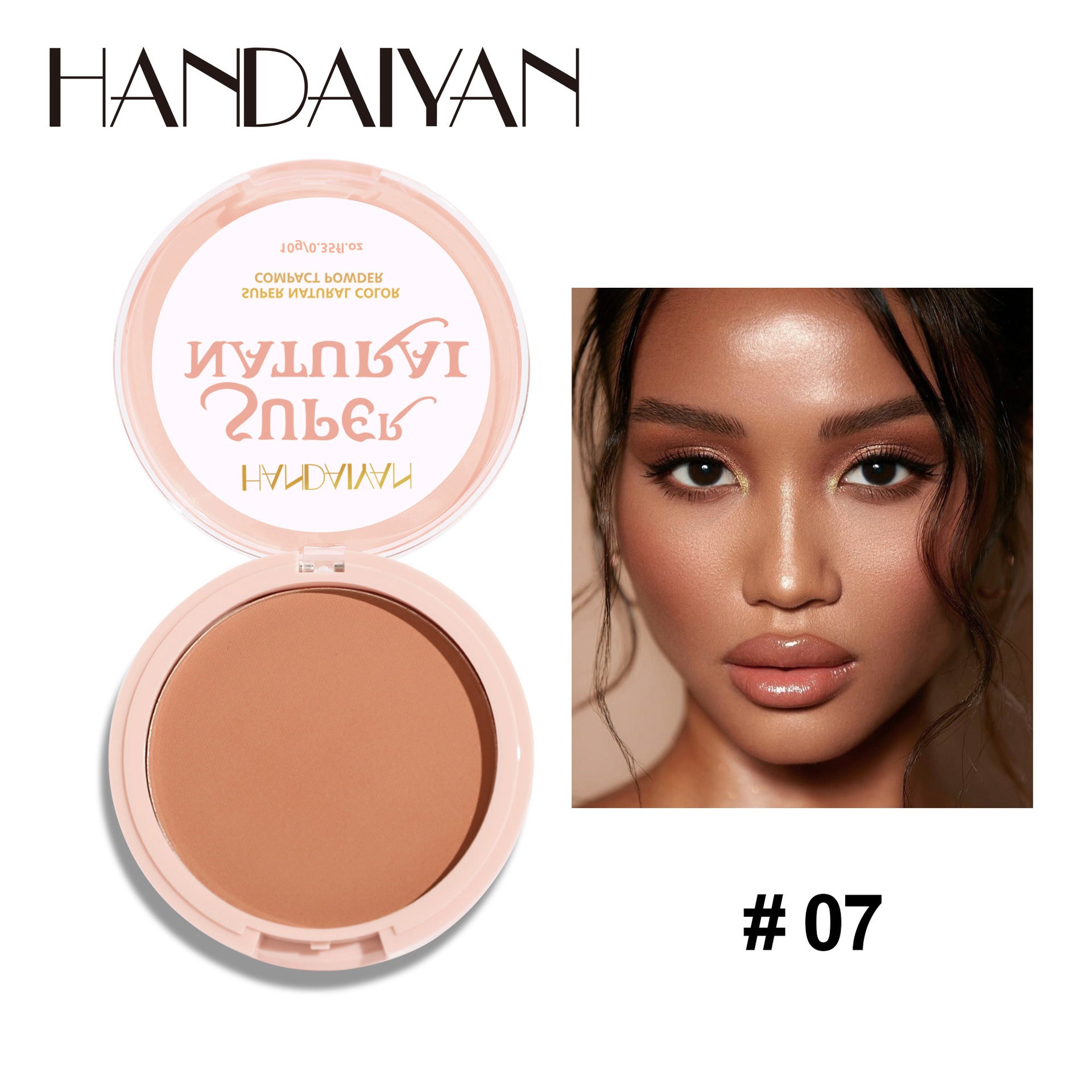 8 Color Matte Face Pressed Powder 24 Hours Oil Control Natural Setting Powder Foundation Full Coverage Waterproof Lasting Makeup