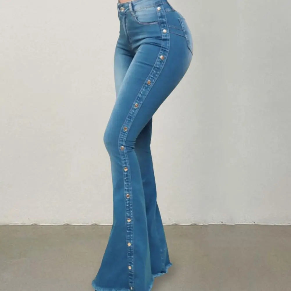 Stylish Tummy Control Flare Jeans