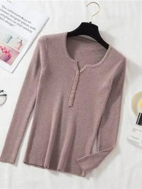 Basic slim sweater in soft and warm knitAzizaK