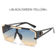 New large frame lion head one-piece sunglasses