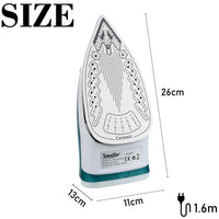 Electric Iron Portable Mini Garment Steamer Steam Iron For Clothing Iron Adjustable Ceramic Soleplate Iron For Ironing Sonifer