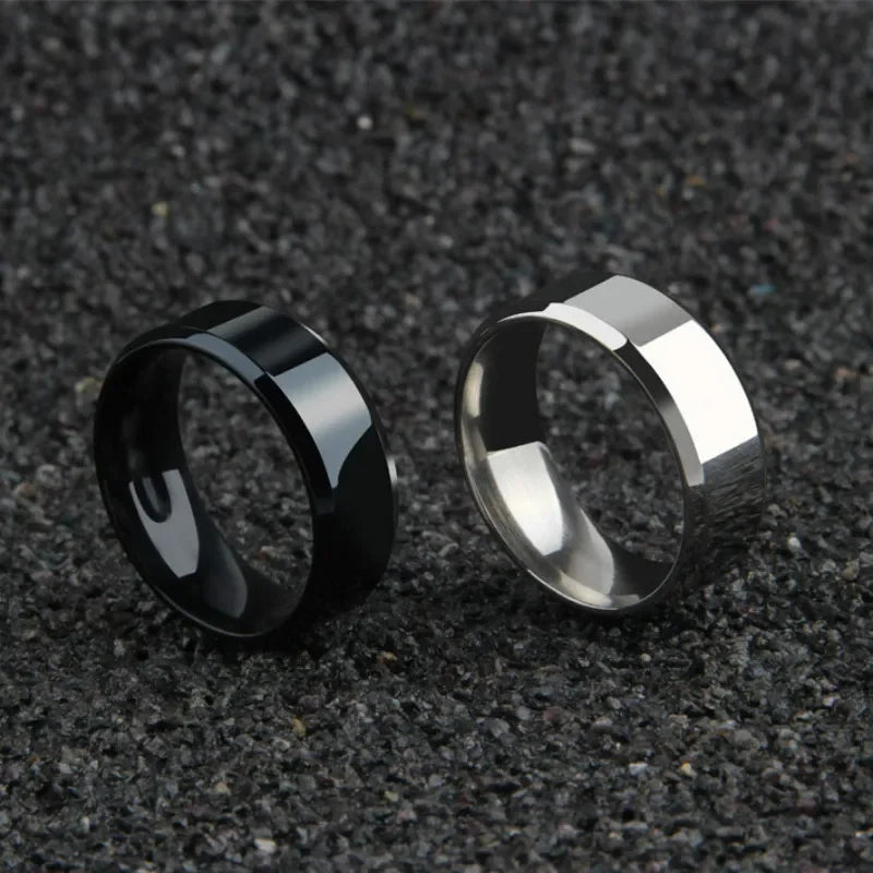 Stainless steel wedding ring rings