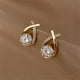 Trendy Cross Stud Earrings