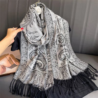 Luxury Brand Pashmina Cashmere Scarf