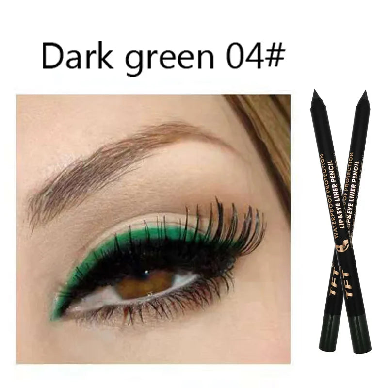 Long Lasting Eyeliner Pencil Colourful Pigment Waterproof Blue Black White Color Gel Eye Liner Pen Makeup Eye Beauty Cosmetics