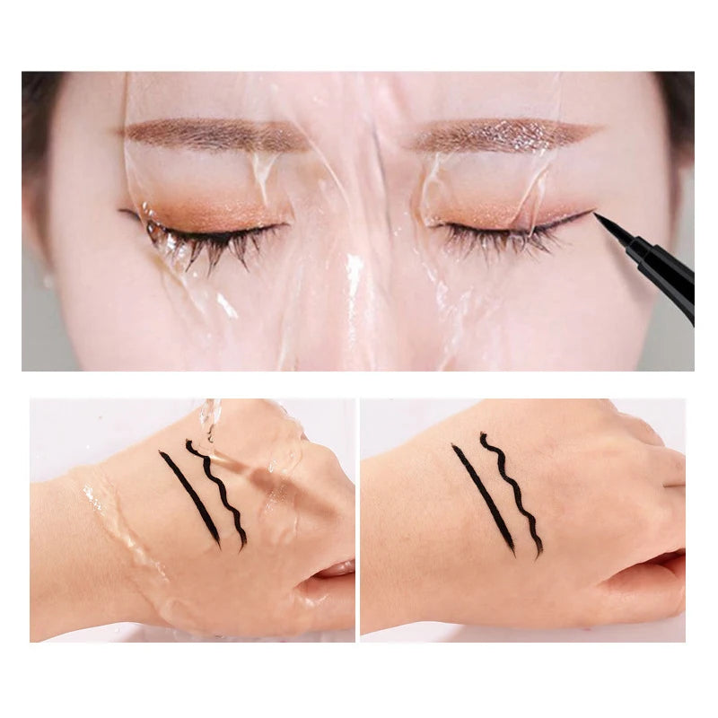 Long-lasting, waterproof and smudge-proof liquid eyeliner, high-quality professional cosmetic eyeliner pen