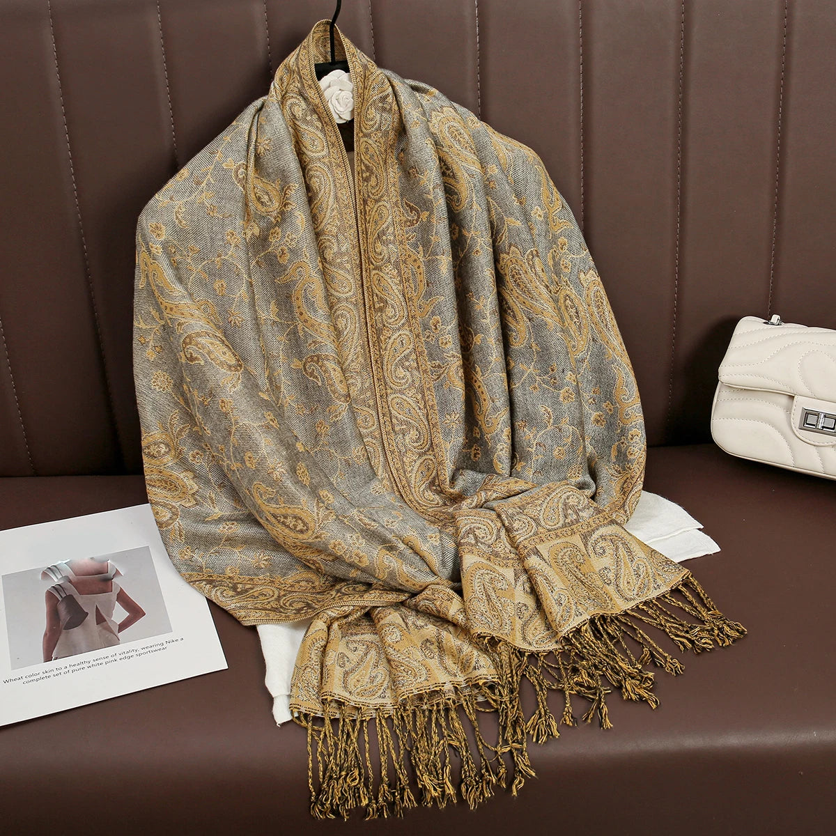 Luxury Brand Pashmina Cashmere Scarf