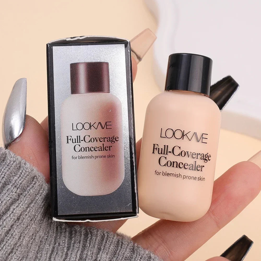 Full Coverage Liquid Concealer Cream 12ml Invisible Cream and Waterproof Face Foundation