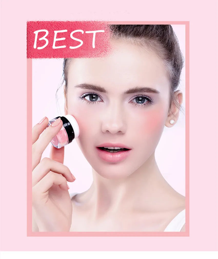 ILISYA Face Blusher Powder Cheek Rouge Nourishing Nude Makeup Brightening Complexion Repair Cosmetics Maquiagem