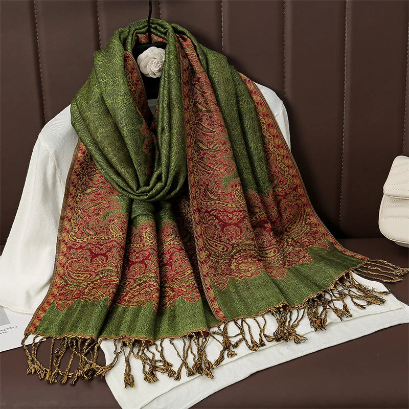 Luxury Brand Pashmina Cashmere Scarf