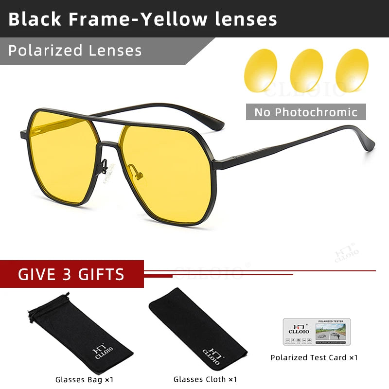 Square Aluminum Sunglasses UV400