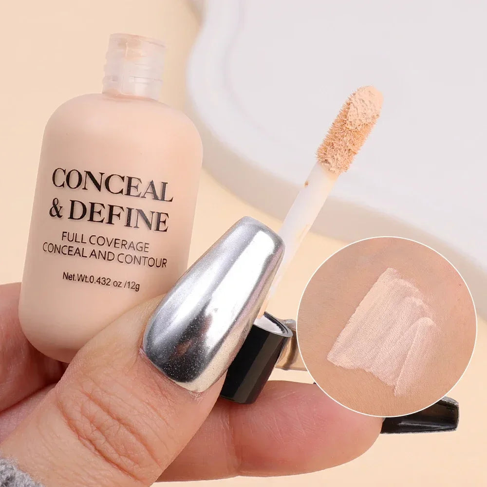 Full Coverage Liquid Concealer Cream 12ml Invisible Cream and Waterproof Face Foundation