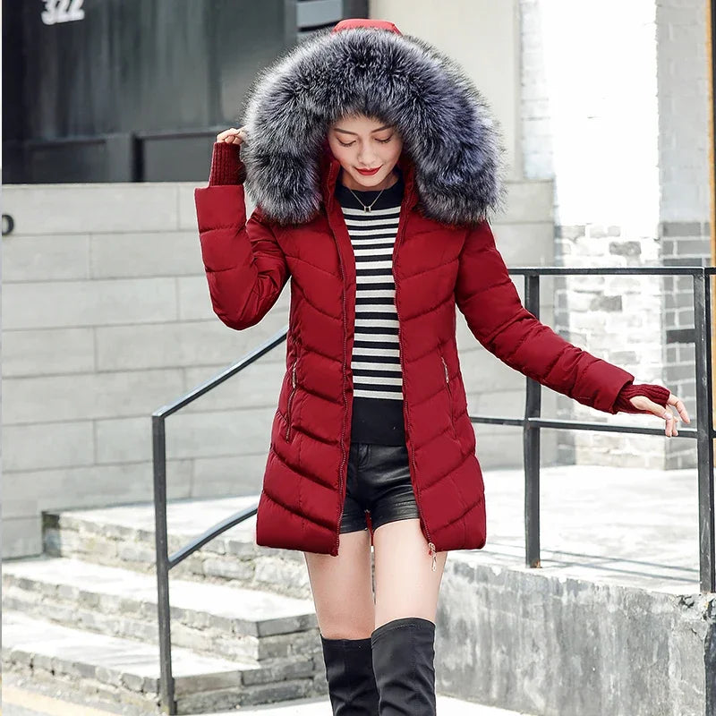 Thicken Warm Padded Cotton Long Coat