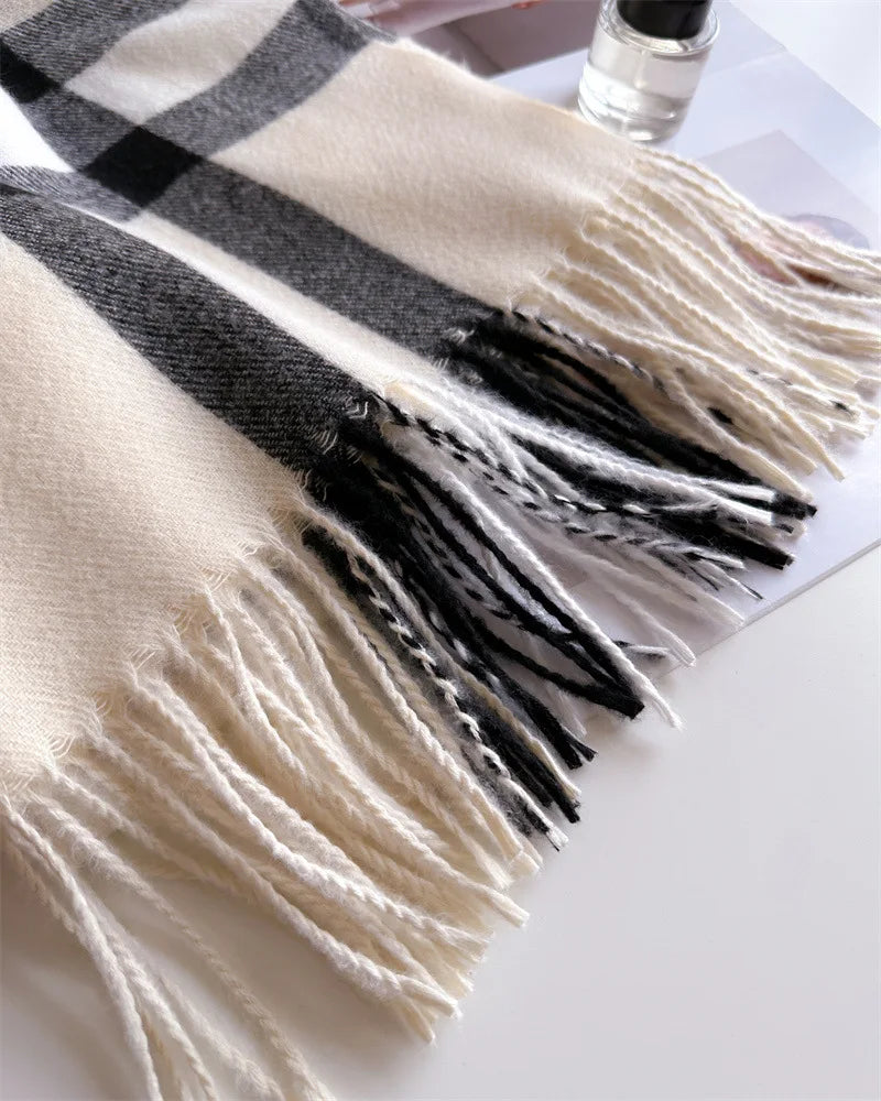 Fashionable cashmere imitation scarf for autumn and winter