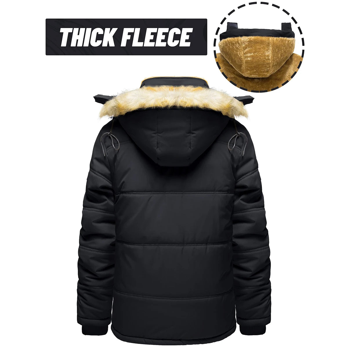 TACVASEN Fleece Lined Parka Jacket