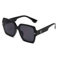 trendy square frame sunglasses