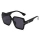 trendy square frame sunglasses