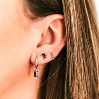 New round 925 Sterling Silver earrings