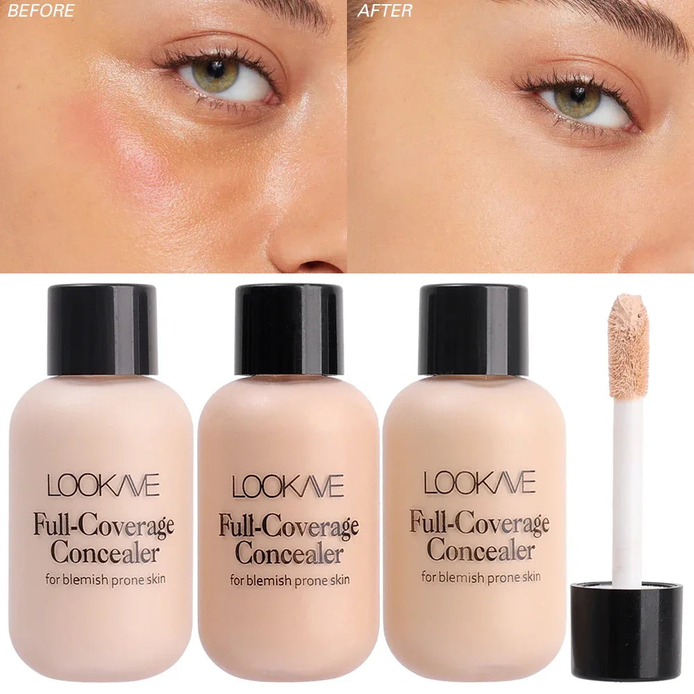 Full Coverage Liquid Concealer Cream 12ml Invisible Cream and Waterproof Face Foundation