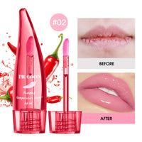 Plumping Lip Oil with Aloe Vera and Chilli | Temperature Activated Color Change | Moisturizing and Hydrating Lip Gloss for Fuller Lips