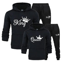 King Printed Cotton Fleece 2 Piece Tracksuit