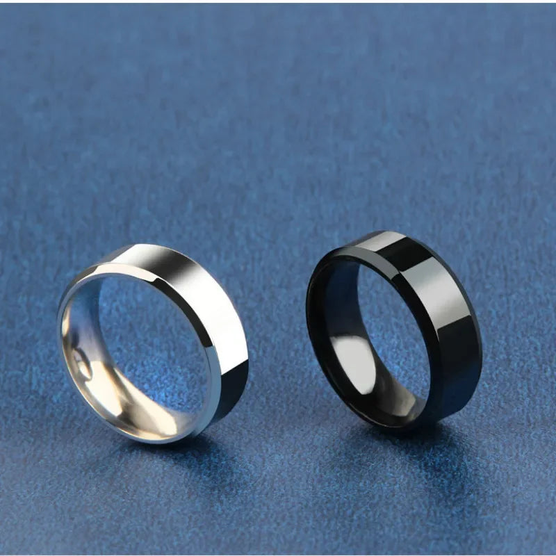 Stainless steel wedding ring rings