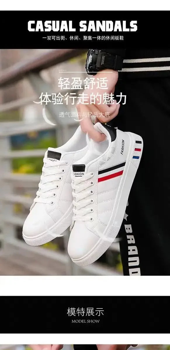 Men’s White Sports Tennis Shoes