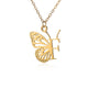 A - Z Initial Letter Collar Butterfly Necklace For WomenAzizaK