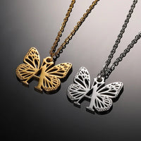 A - Z Initial Letter Collar Butterfly Necklace For WomenAzizaK