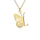 A - Z Initial Letter Collar Butterfly Necklace For WomenAzizaK