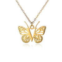 A - Z Initial Letter Collar Butterfly Necklace For WomenAzizaK