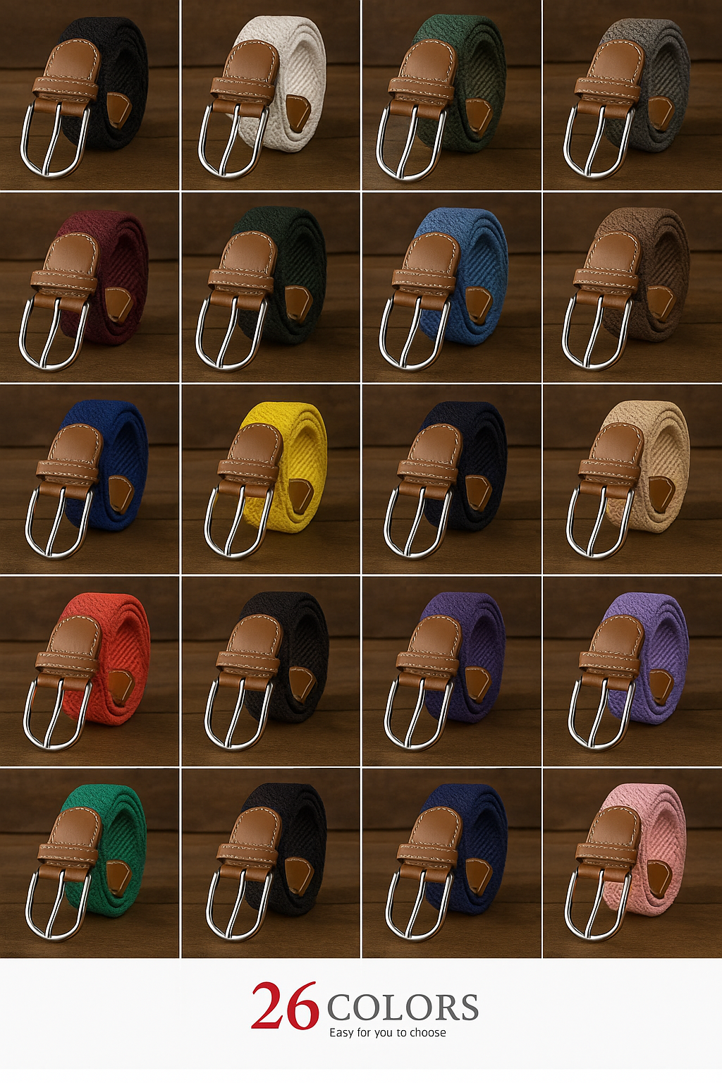 Unisex colorful canvas belt 107/120 cm
