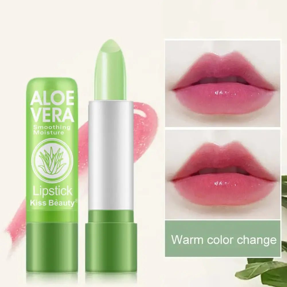 Aloe Vera Color Changing Lipstick, Long Lasting Nourishing Lip Care, Moisturizing and Fade ResistantAzizaK