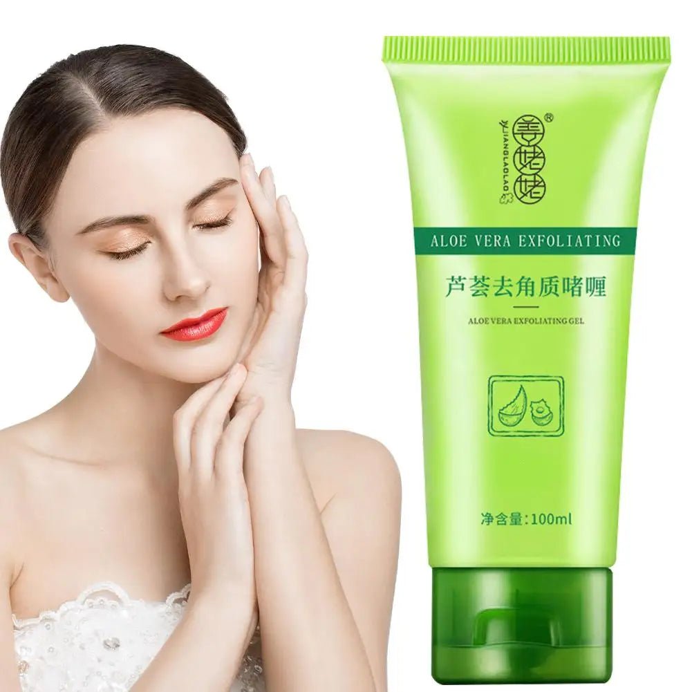 Aloe Vera Facial Scrub Gel, Exfoliating Face Scrub, Cleanse, Remove Blackheads, Moisturize, Shrink Pores, Skin Care, 30g - 100gAzizaK