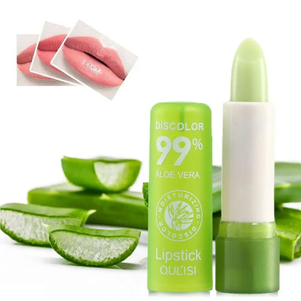 Aloe Vera Jelly Magic Color Changing Lip Balm Moisturizer Girl Lipstick Nourishing Gloss MakeupAzizaK