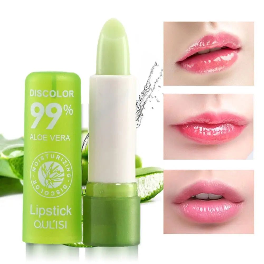 Aloe Vera Jelly Magic Color Changing Lip Balm Moisturizer Girl Lipstick Nourishing Gloss MakeupAzizaK