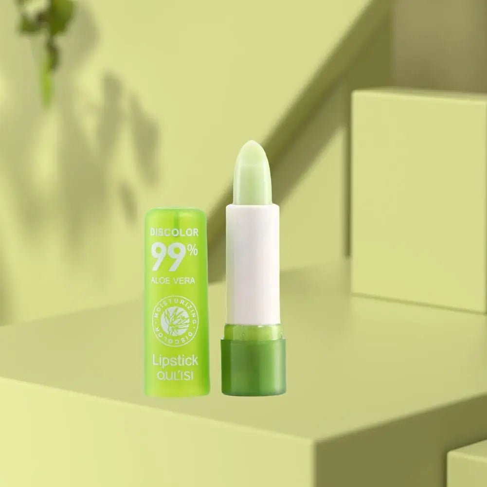 Aloe Vera Jelly Magic Color Changing Lip Balm Moisturizer Girl Lipstick Nourishing Gloss MakeupAzizaK