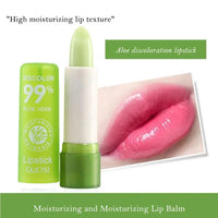 Aloe Vera Jelly Magic Color Changing Lip Balm Moisturizer Girl Lipstick Nourishing Gloss MakeupAzizaK