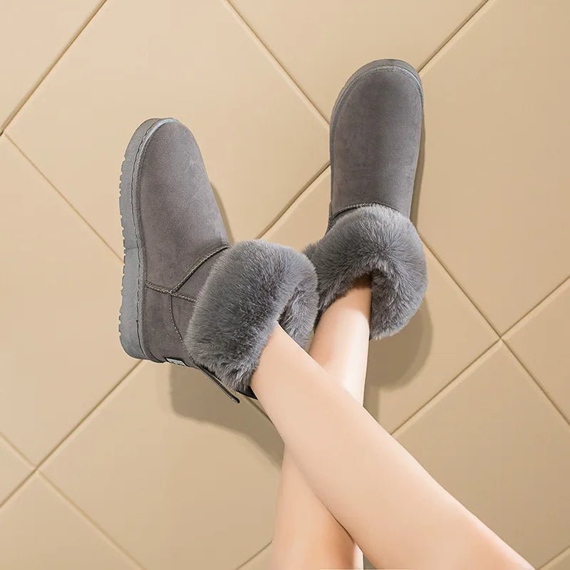 Ankle Boots Fur Winter Rabbit Ears CuteAzizaK