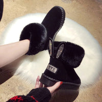 Ankle Boots Fur Winter Rabbit Ears CuteAzizaK