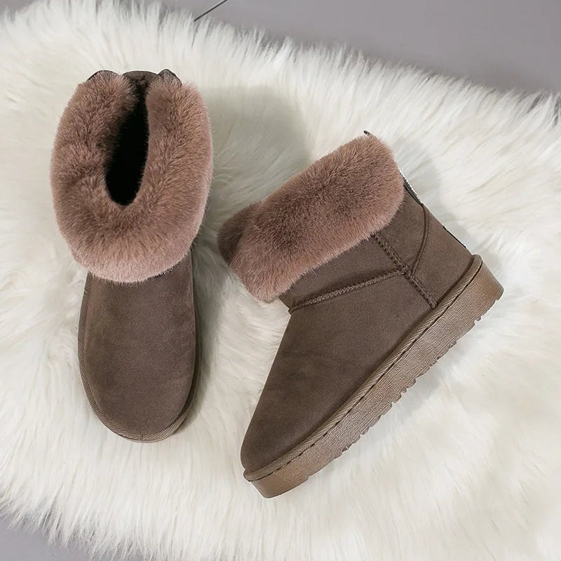 Ankle Boots Fur Winter Rabbit Ears CuteAzizaK