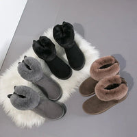 Ankle Boots Fur Winter Rabbit Ears CuteAzizaK