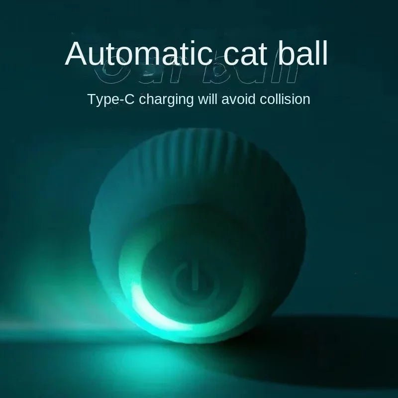 Automatic Motion Cat Toy Interactive Ball Rechargeable Electric Pet Accessories Cat Toys Garden ProductsAzizaK